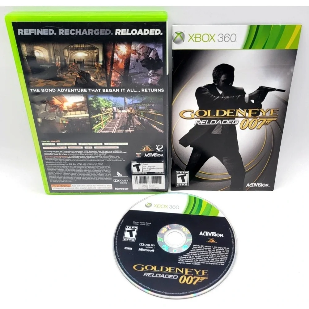 GoldenEye 007: Reloaded (Microsoft Xbox 360, 2011) CIB COMPLETE IN BOX